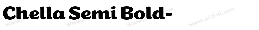 Chella Semi Bold字体转换